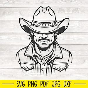 Cowboy Svg, Cowboy Silhouette, Cowboy Boots Svg, Cowgirl Boots Svg, Cowboy Hat Svg, Cowboy Cut File, Western Svg, Rodeo SVG