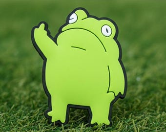 Lit Meme Shoe Charm, Funny Frog Decoration for Perforated Clogs