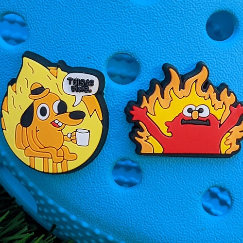 MEME CROC CHARM Funny Croc Charms Fire Croc Charms Etsy Israel