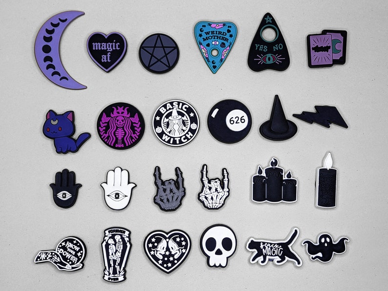 Witchy Halloween Shoe Charms Etsy