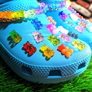Colorful Resin Bears Shoe Charm Set, Fun Kids&#39; Footwear Accessories, Kawaii Gifts and Stocking Stuffers
