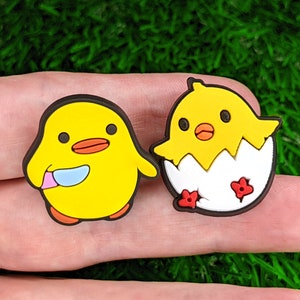 Stabby Birds Shoe Charms