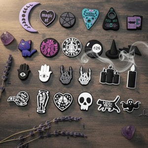 Witchy Halloween Shoe Charms