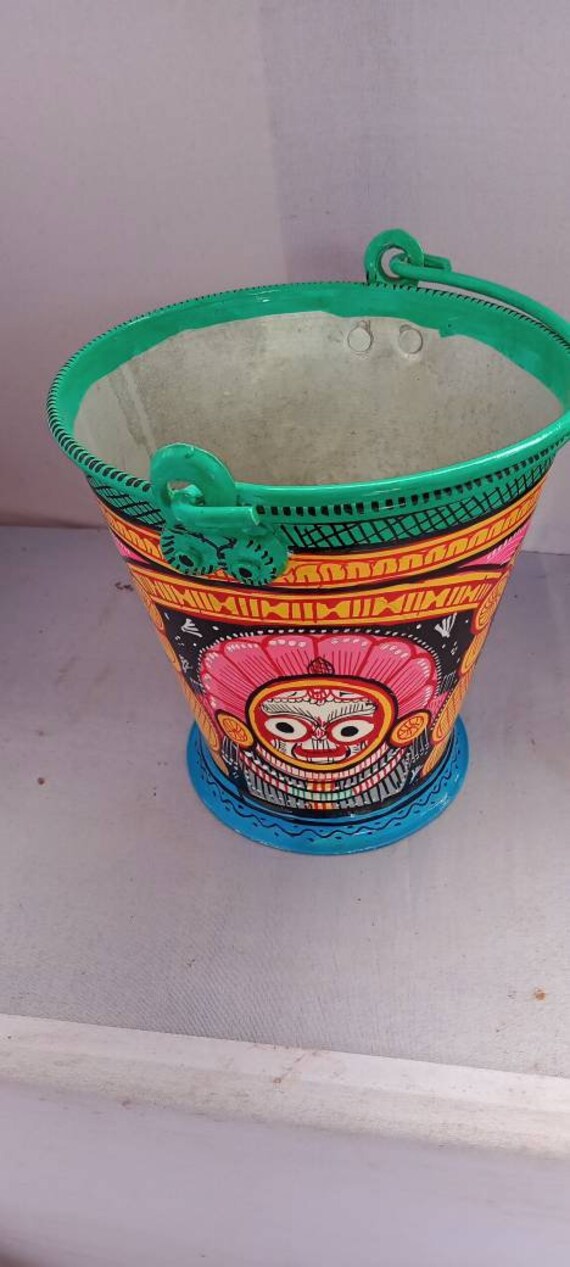 Handmade Painting Bucket for Hanging With Decorative Frame for Etsy