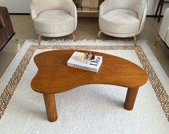 Modern coffee table,  Oval coffee table, Unique coffee table, Coffee table for living room, Scandi coffee table