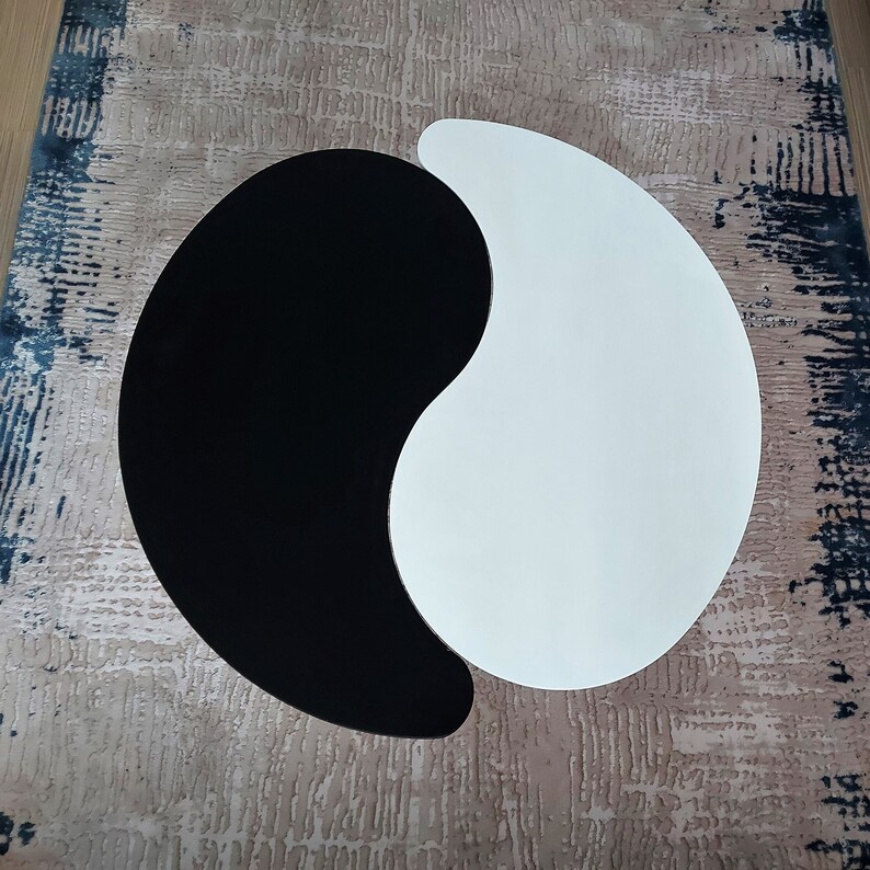Yin Yang Wooden Coffee Table yin Yang Coffee Occasional Table Etsy