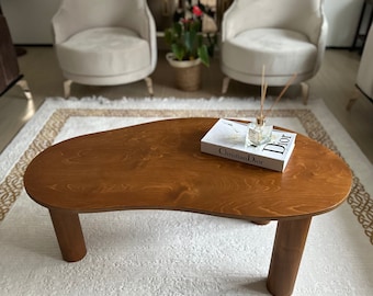 Modern coffee table,  Oval coffee table, Unique coffee table, Coffee table for living room, Scandi coffee table