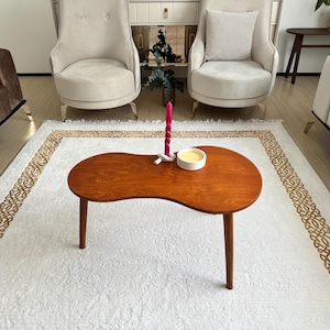 Wooden Coffee Table, Modern Style Coffee Table, Pumpkin shaped coffee table, Coffee table for living room