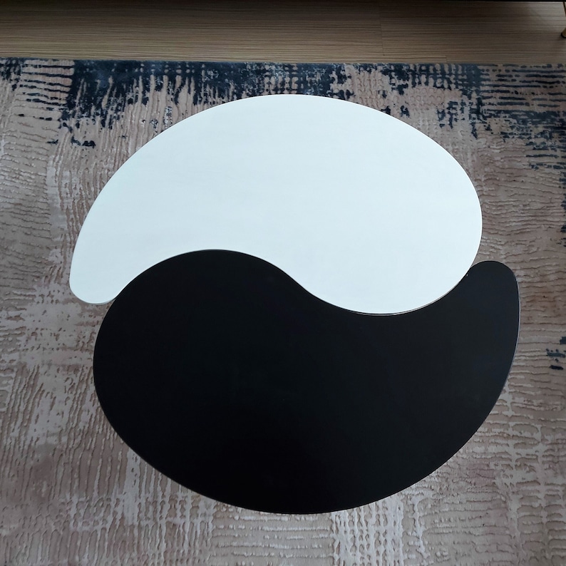 Yin Yang Wooden Coffee Table yin Yang Coffee Occasional Table Etsy
