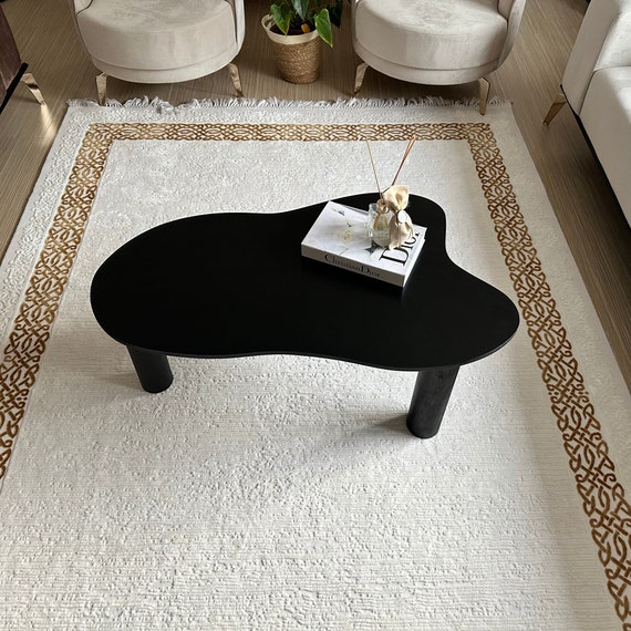Wooden Coffee Table Modern Style Coffee Table Tooth Shape Coffee