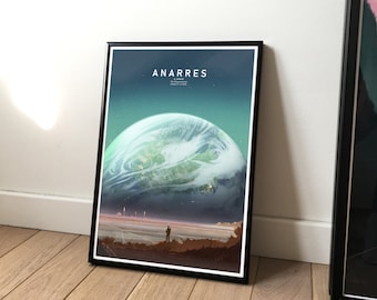 Anarres • art print from the WORLDS series