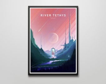 River Tethys • art print from the WORLDS series