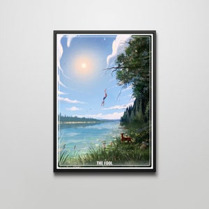 The Fool - 0 • poster print from the Tarot series