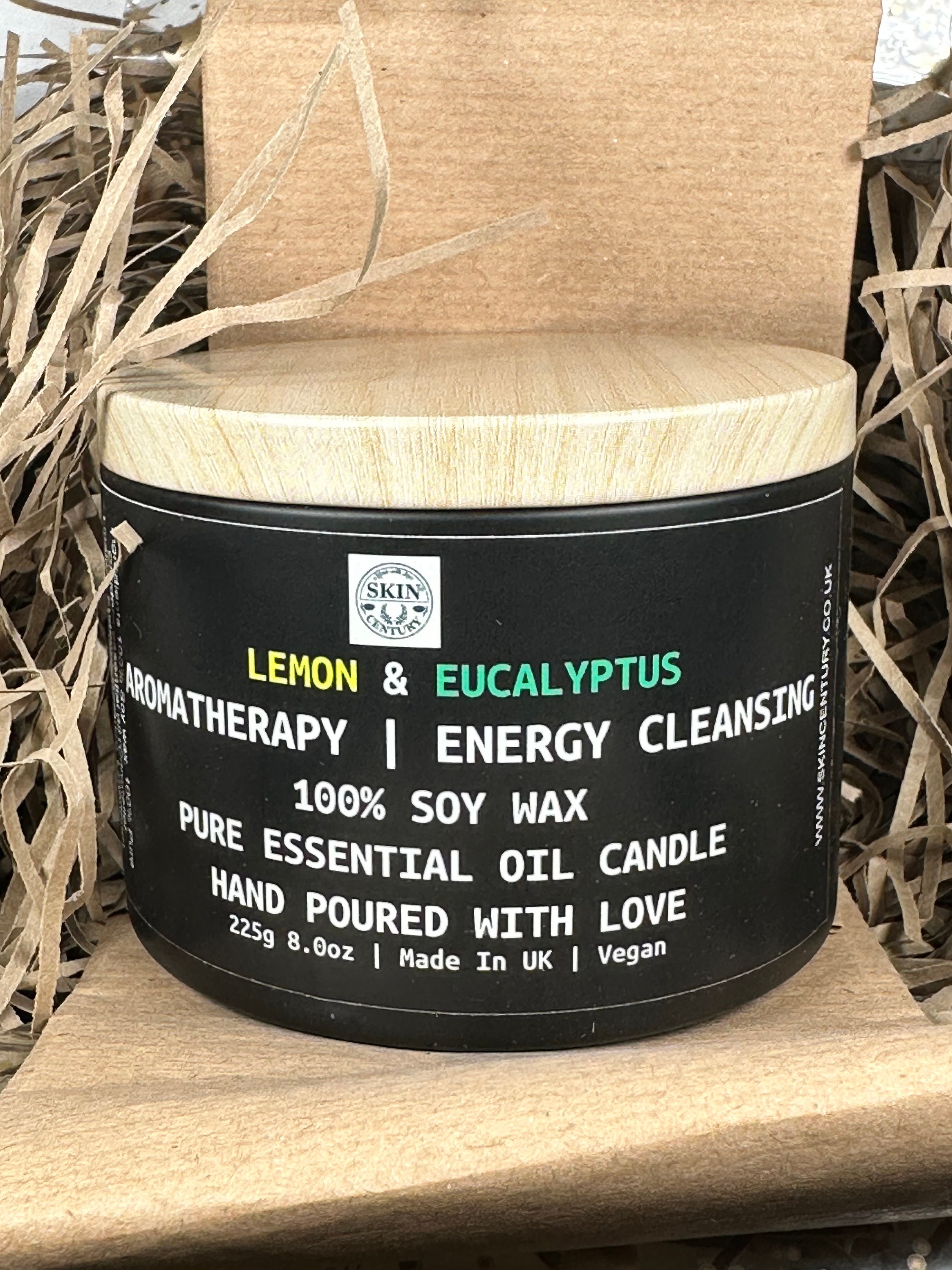 8oz Lavender Essential Oil Soy Candle Aromatherapy Essential Oils