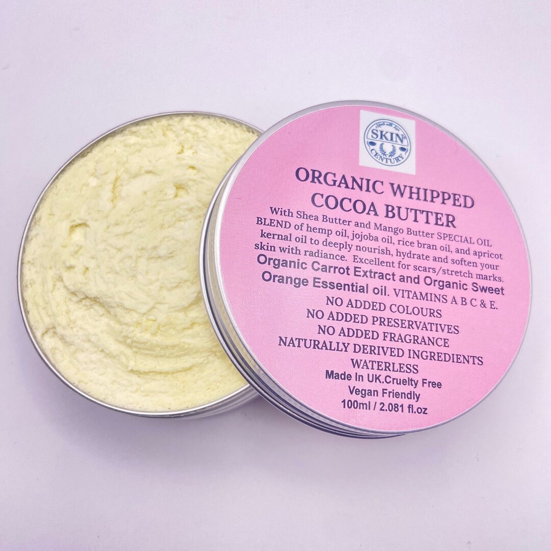Organic Whipped Cocoa Butter Etsy