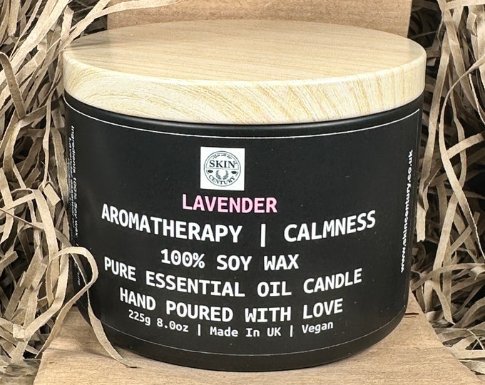Lavender Soy Candle | Calming aromatherapy toxin free 8oz