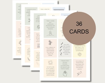 Addiction Recovery Affirmation Cards: Sobriety Gift (Digital Download)