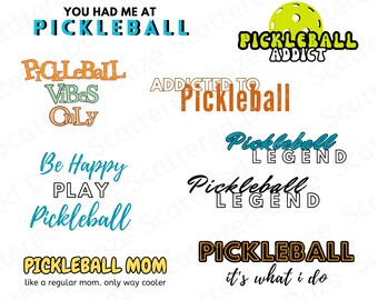 Pickleball SVG & PNG Bundle: T-Shirt Designs (Digital Download)
