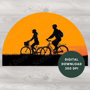 Radfahren PNG, Fahrradbild für Grafik-T-Shirt, Hinterradbiking-Design, Radsport-T-Shirt Grafik, Fahrrad-Sonnenuntergang, Fahrradkunst