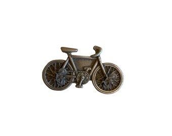Ms. Dee Jewelry Set Pewter Road Bike Vintage Brooch and Stud Earrings Novelty
