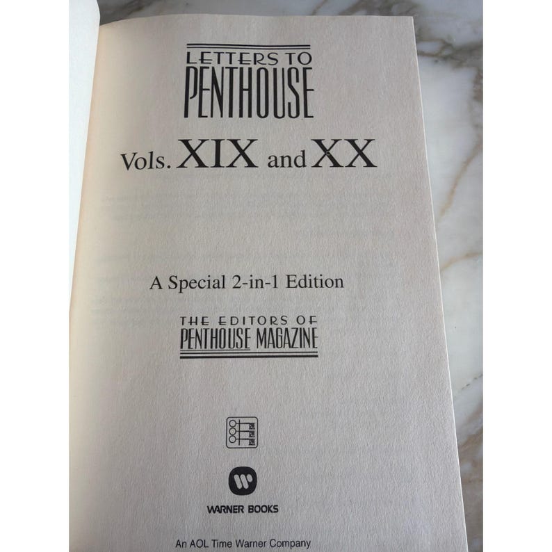Warner Books Hardcover Black Letters to Penthouse XIX & XX Special 2-in-1 Ed afbeelding 4