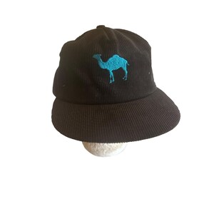 camel cigarettes bucket hat Black Corduroy Joe Camel Snapback Vintage 90s Promo Teal Logo Cap just spot clean and dry in shade. Vintage joe camel camo -