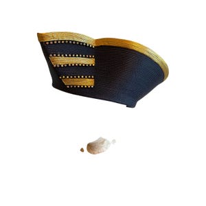 Mr. HI\'s Classic Creamsicle Orange Sparkle Hat Swirl Ribbon Rhinestones 57.5 cm Mr Hi main image 4
