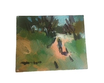 Jose Trujillo Original Oil Painting on Canvas Board "Solitude"