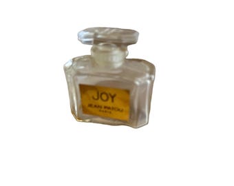 Vintage Joy de Jean Patou Empty Bottle with Glass Stopper 1 oz