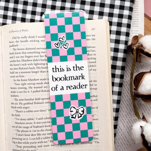 Bookmark Of A Reader Bookmark | Gift For Book Lover, Personalized Reader, Cute Laminated Bookmark, Handmade Set of Bookmarks