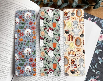 Aesthetic Spring, Mushroom, Flower, Dark Academia Bookmark Collection | Gift For Book Lovers | Cute | Reader | Tassel | Laminate | Handmade