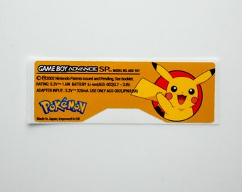 Gameboy Advance Back Sticker - Etsy
