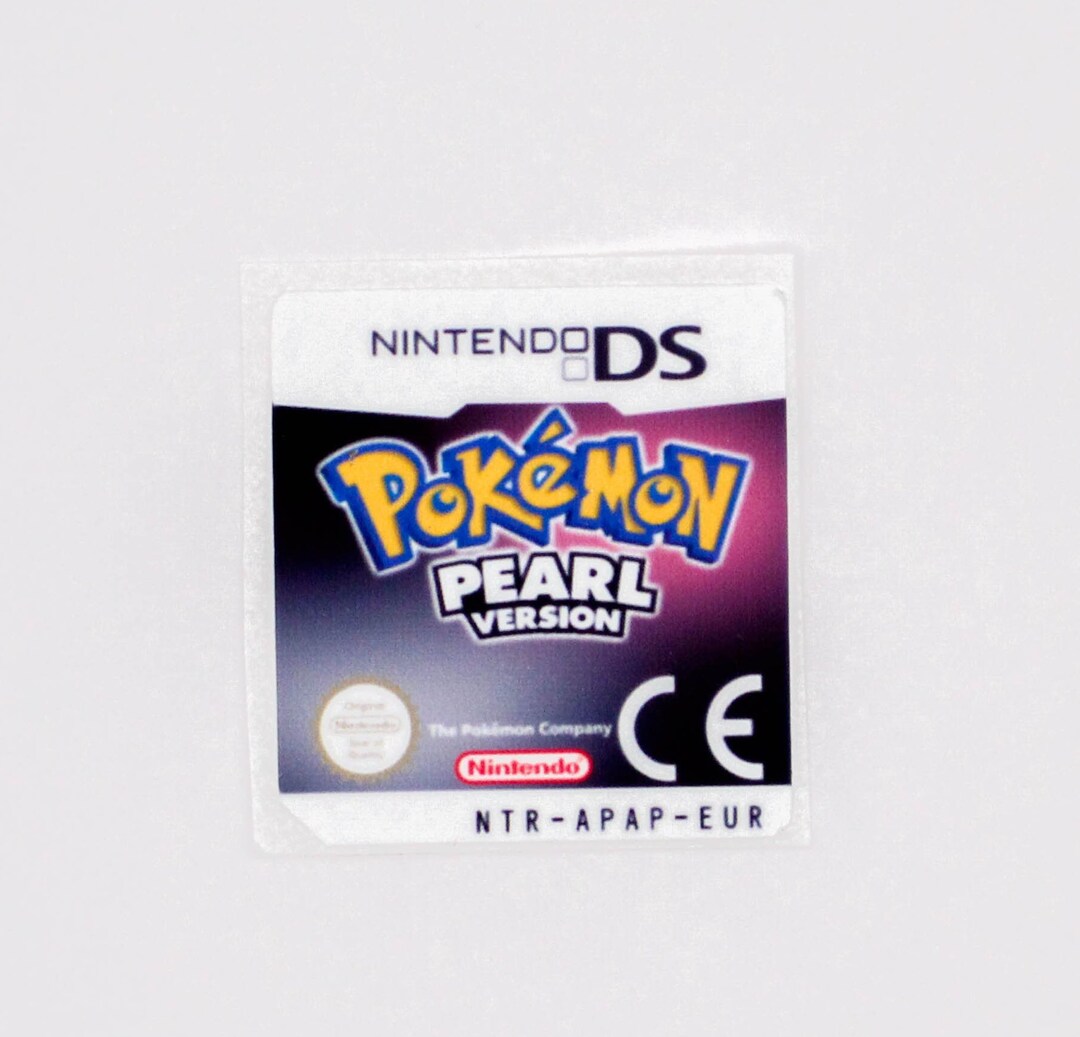 Pokemon Pearl Replacement Cartridge Sticker/label Nintendo Etsy