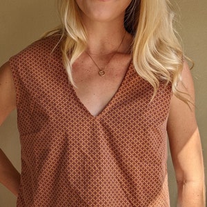 Upcycled Vintage Cotton Blouse image 1