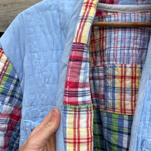 100% Cotton Cropped Recycled Quilt Coat image 6