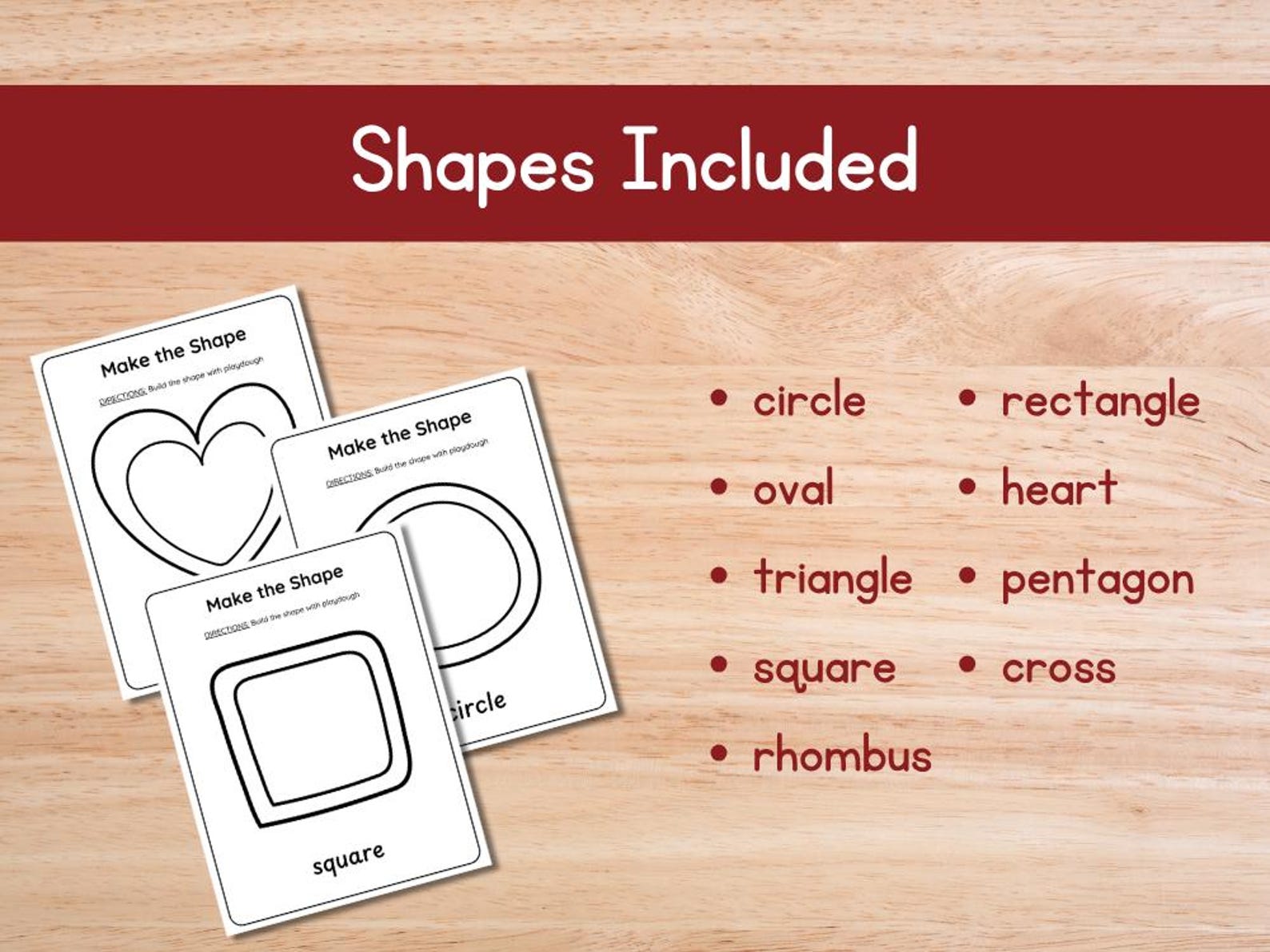 Printable Shape Playdough Mats – 9 Shape Activities for Toddlers ...