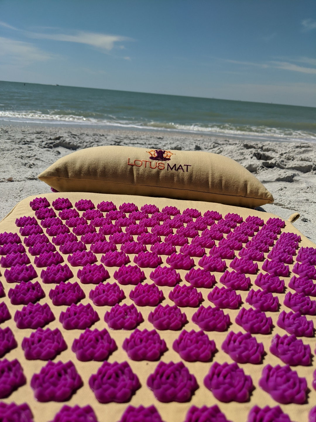 Lotus Acupressure Mat and Pillow for Pain Relief and Ultimate
