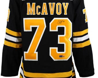 Charlie McAvoy signed autograph Boston Bruins jersey