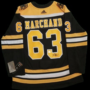 Men's Boston Bruins Hockey Jersey #63 Brad Marchand Jersey Team