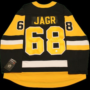 Jaromir Jagr Autographed Pittsburgh Pro Style Hockey Jersey Black