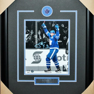 John Tavares Signed Framed Toronto Maple Leafs Blue Adidas Authentic Jersey