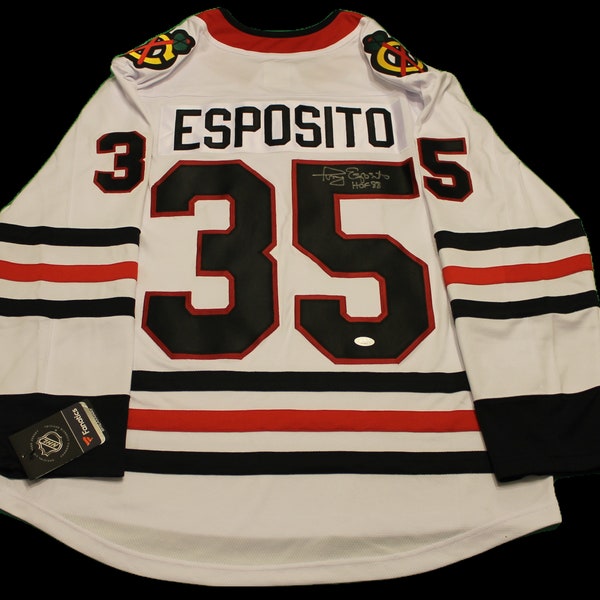 Tony Esposito signed autograph Chicago Blackhawks jersey