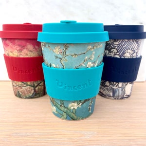 Bamboo Coffee Cup: Scattered Hearts