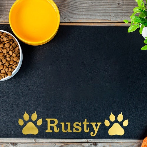 Personalized Dog Placemat. Pet Dog Mat. Dog Food Mat. Custom Etsy