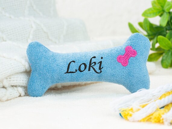 Personalized Mini Dog Toys, Customized Dog Toys, Bow Dog Toys