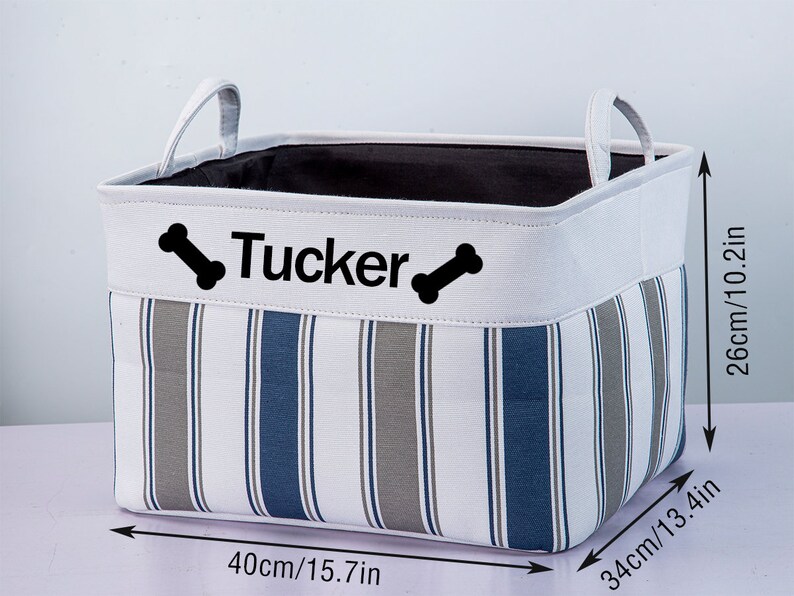 Personalized Dog Toy Basket Custom Dog Toy Storage Burlap Etsy