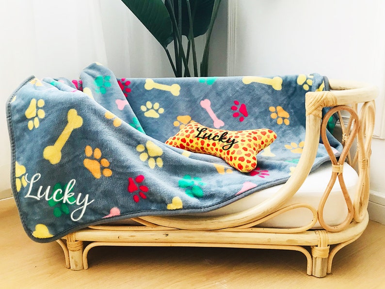 Personalized Dog Blanket Custom Blanket for Dogs Dog Mom Etsy