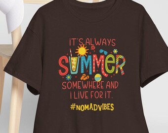 Summer Vibes T-Shirt, Travel Lover Tee
