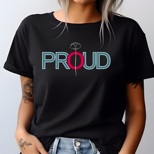 Proud! Comfort Colors Unisex T-shirt, simple minimalistic shirt, pride month shirt, lgbtq people matter, live with pride tee, be unashamed
