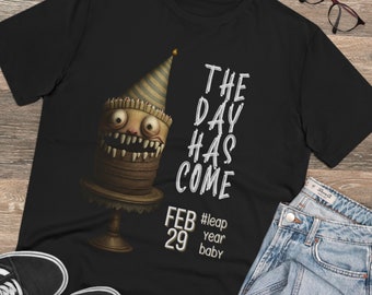 29 Februar Geburtstag Unisex T-Shirt, Schaltjahr Geburtstag Geschenk T-Shirt, Bio Geburtstag T-Shirt, Umweltfreundliches Shirt, lustiges Geburtstag T-Shirt